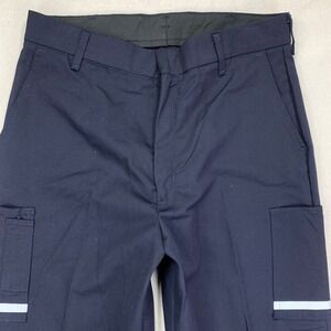 FedEx Employee Pants Mens 36R-37U Blue NWT Reflective Cargo Driver Stan Herman